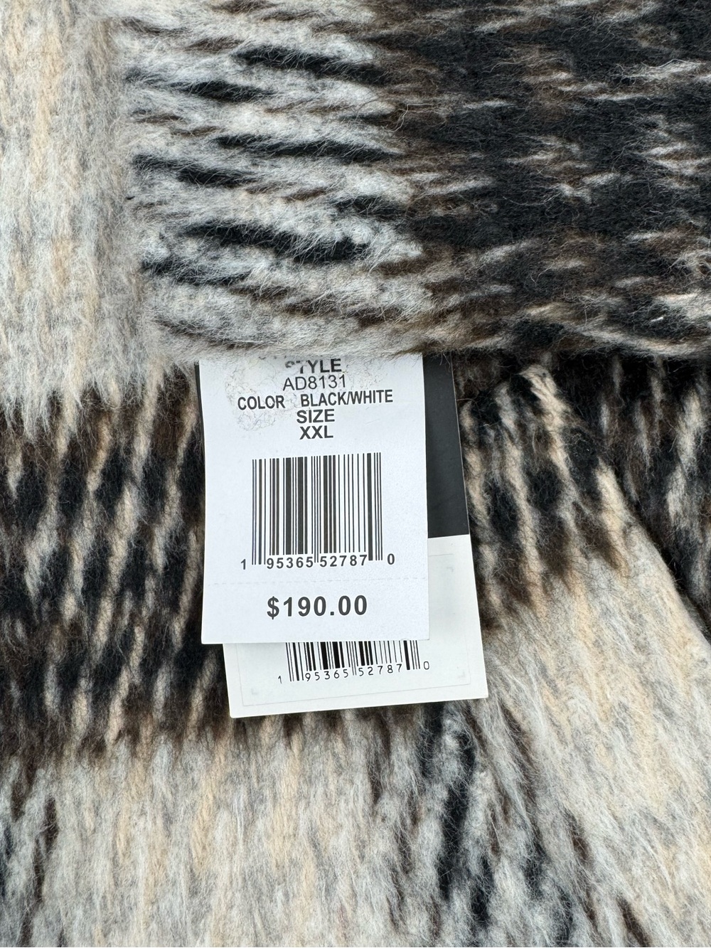 Nine‎ West Coat Brown & Cream Faux Wool Midi Heavy Fully Lined in Size XXL  NWT - Picture 15 of 15
